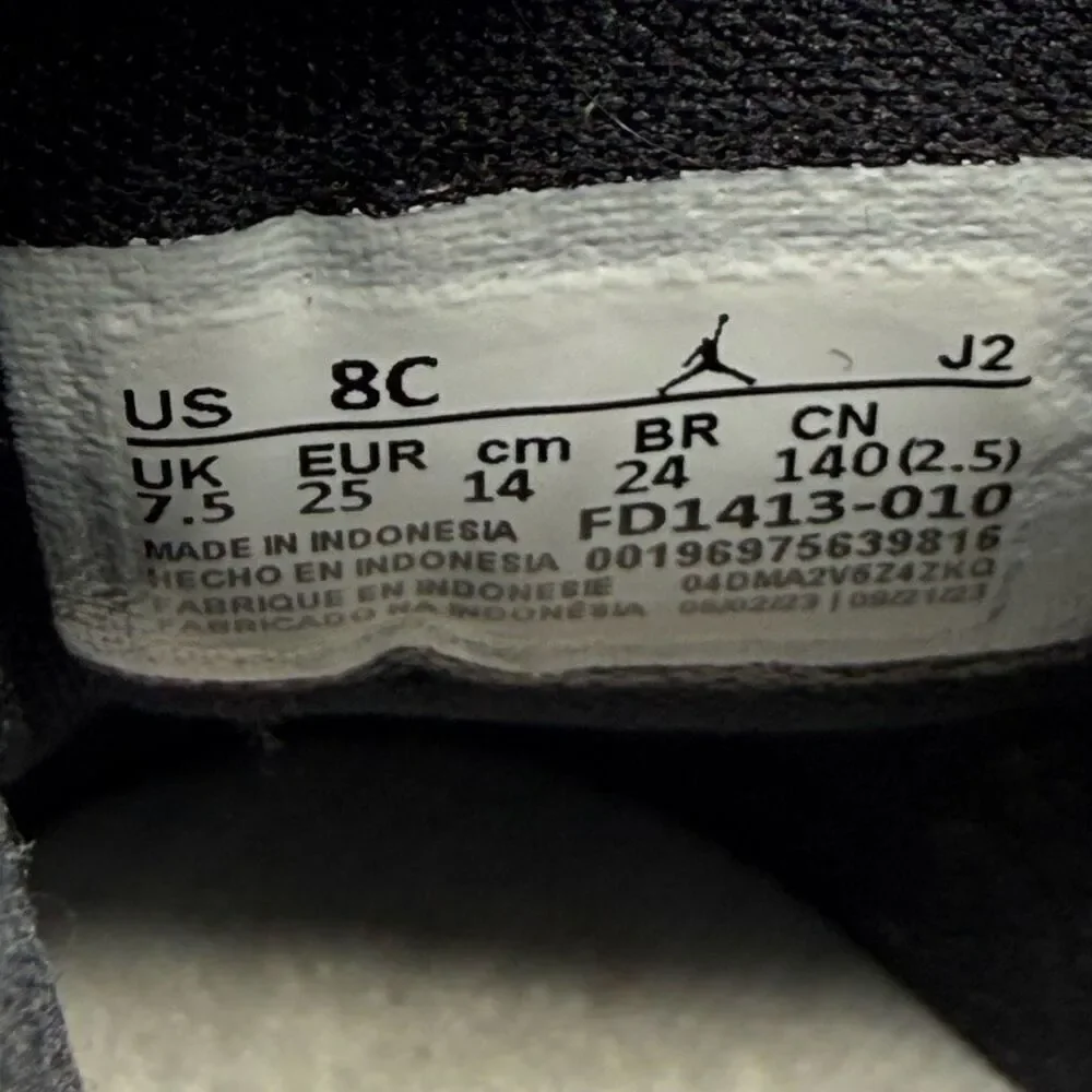 Nike Air Jordan Retro 1 OG High Top Panda Black White Lace Up Toddler Sneakers -